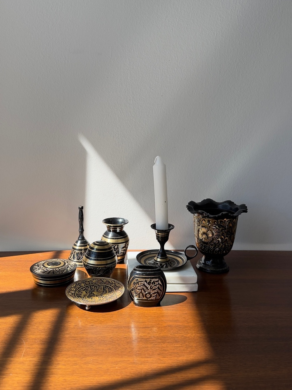 A collection of mini decorative items